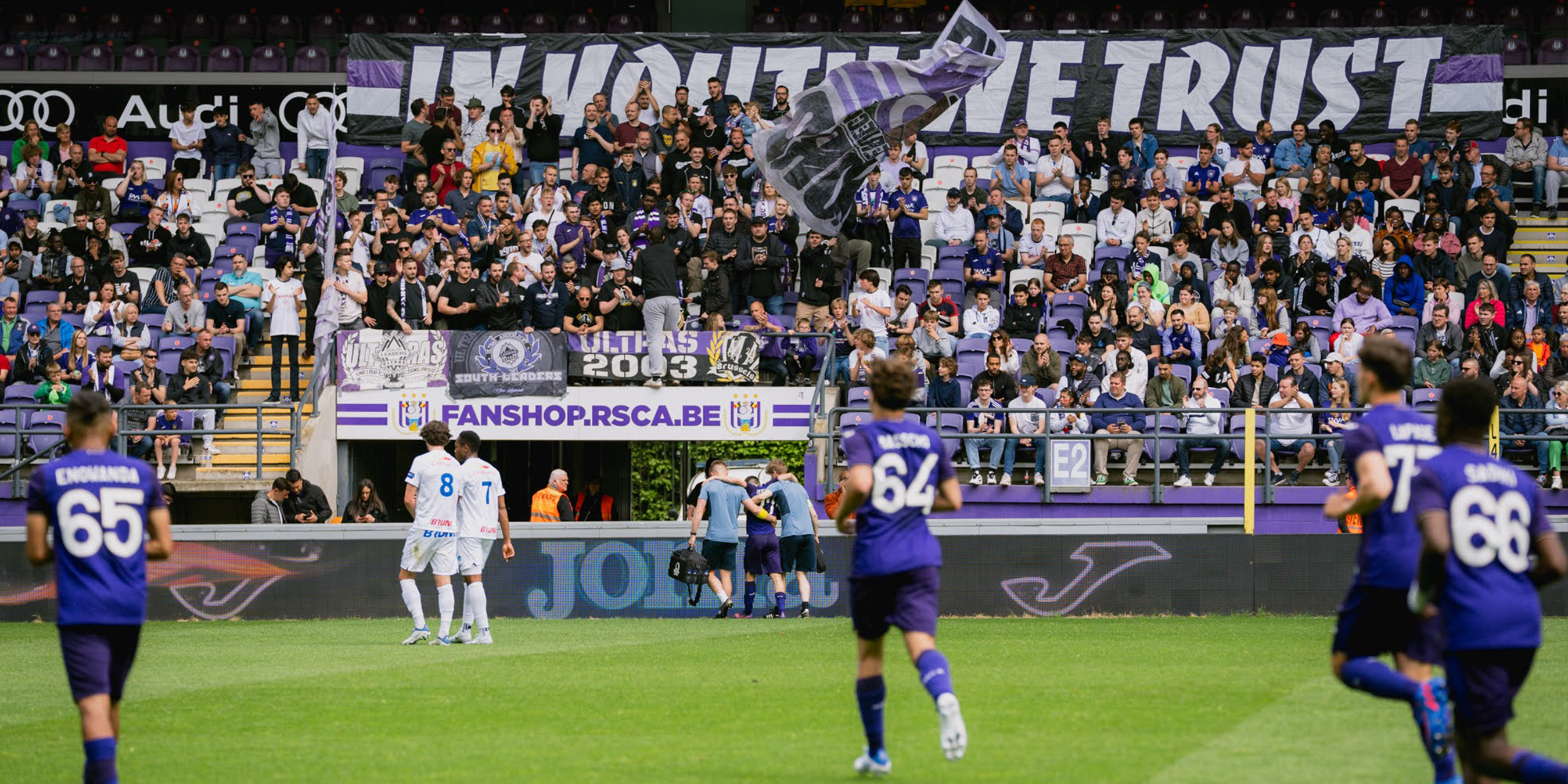 RSCA Futures' Mohamed Bouchouari celebrates after scoring during a soccer  match between RSC Anderlecht Futures (u23) and SK Beveren, Saturday 27  August 2022 in Brussels, on day 3 of the 2022-2023 'Challenger