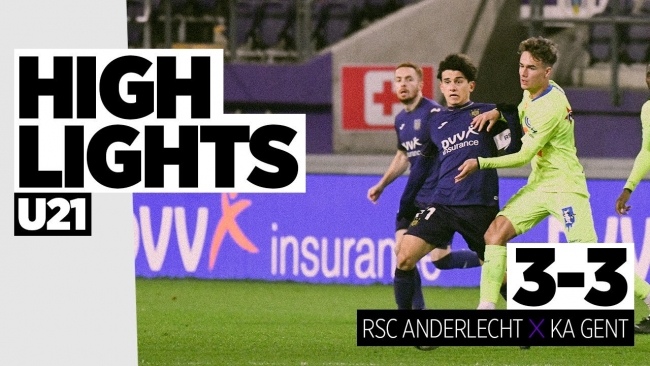 Embedded thumbnail for U21: RSCA 3-3 KAA Gent